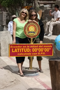 Susan Farewell and Justine Seligson in Ecuador