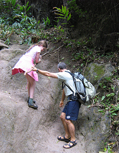 Family travel in Maui, hiking in Maui