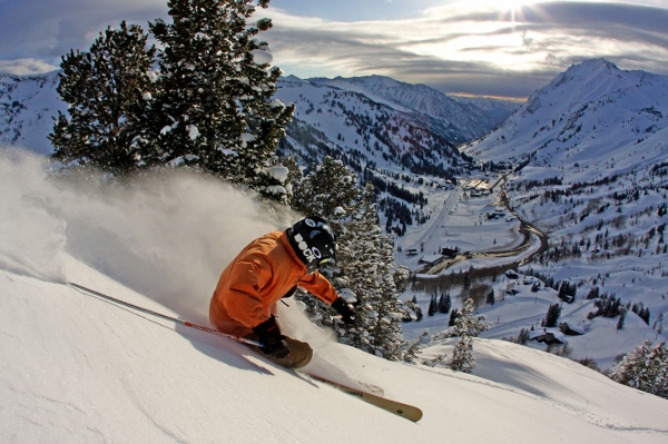 Alta skiing by Adam Barker for Visit Salt Lake